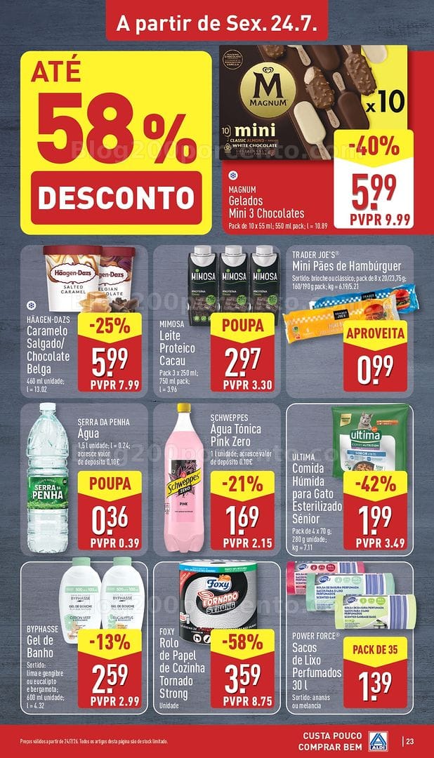 Antevisão Folheto ALDI Promoções de 20 a 26 julho